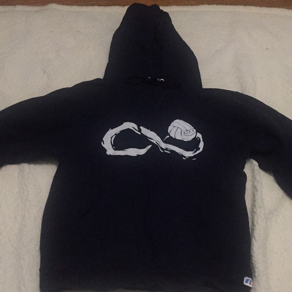 Navy volleyball hoodie
